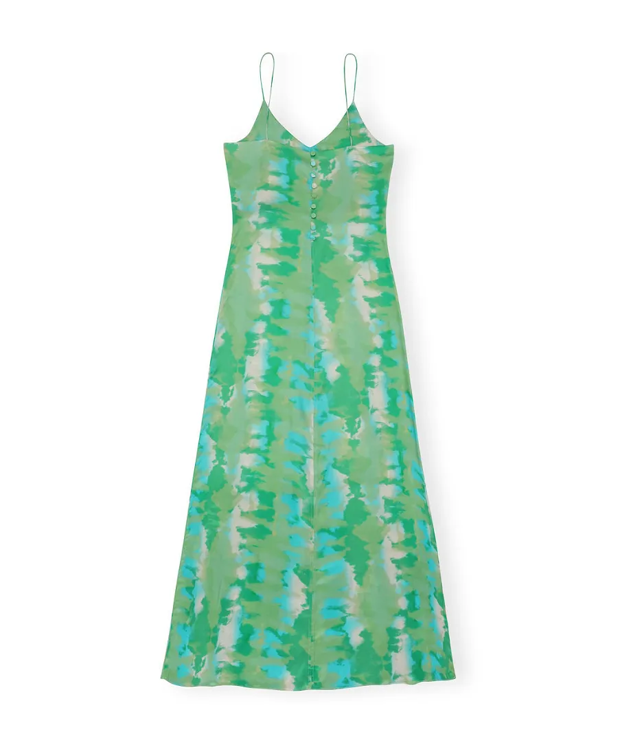 Silk Stretch Satin Slip Dress