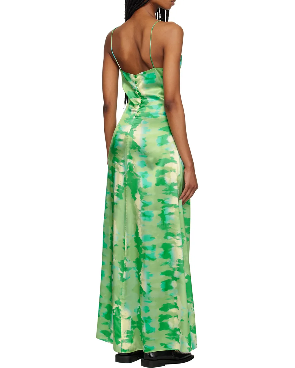 Silk Stretch Satin Slip Dress