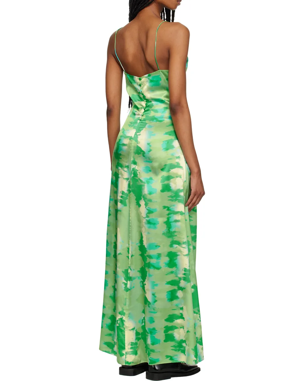 Silk Stretch Satin Slip Dress