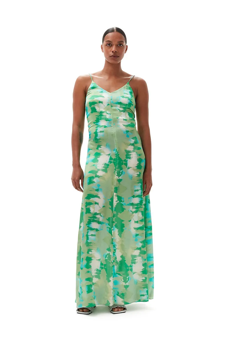Silk Stretch Satin Slip Dress