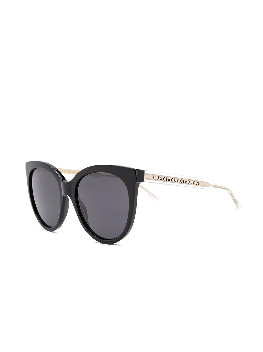 Gucci Eyewear Round Cat Eye Frame Sunglasses