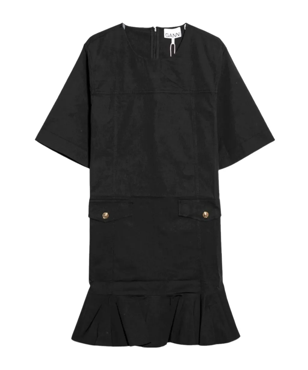 Stretch Cotton Mini Dress