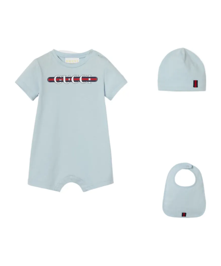 Gucci Kids Printed Three-Piece Gift Set