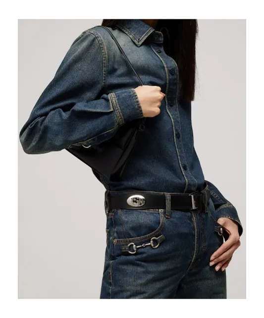 Belt With Square Buckle
