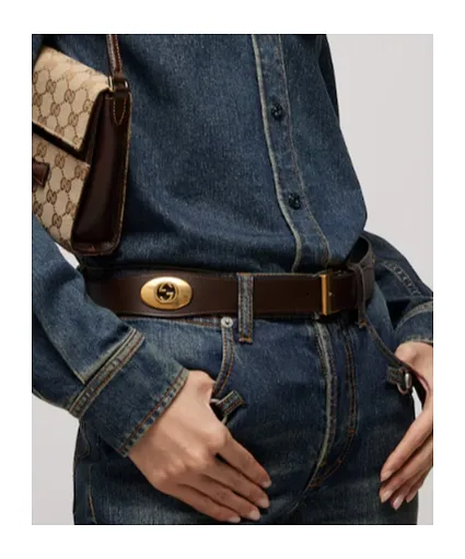 Belt With Square Buckle