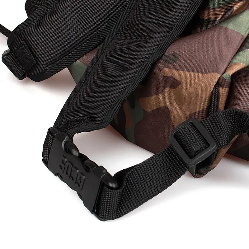 Army Green Camouflage Nylon Zipper Backpack
