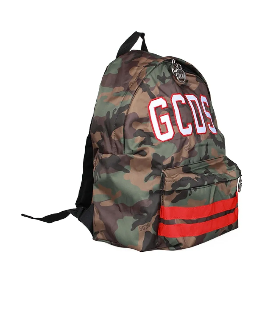 Army Green Camouflage Nylon Zipper Backpack