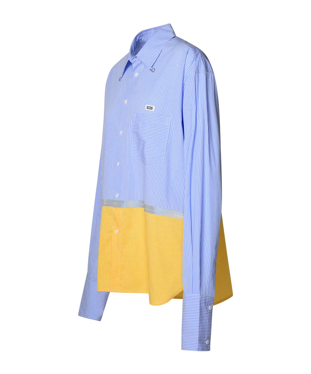 Gcds Striped Tape Colourblock Shirt