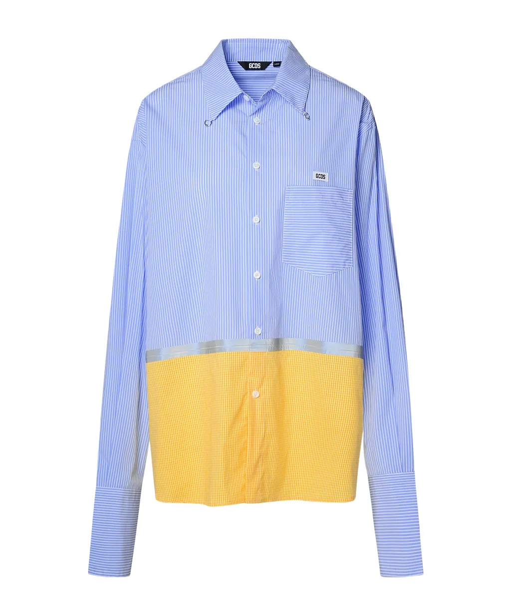 Gcds Striped Tape Colourblock Shirt