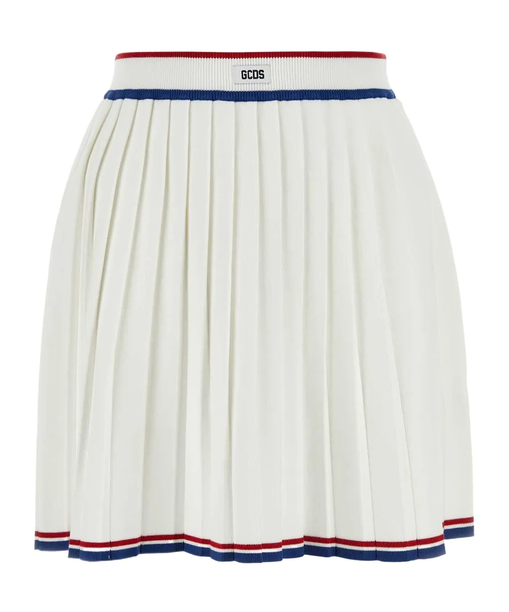 Pleated Knit Skirt