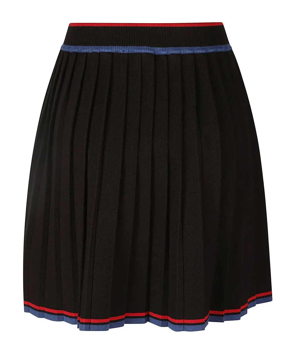 Gcds Pleated Knit Skirt