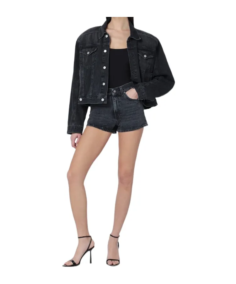 Haikure High-Waist Denim Shorts