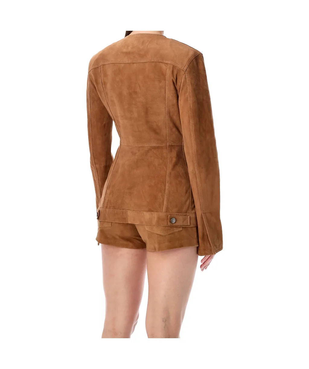 Haikure Temple Fitted Button Jacket