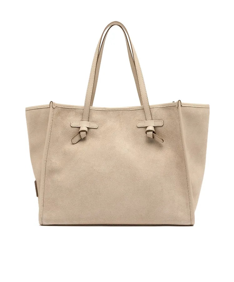 Knot-Detail Leather Shoulder Bag
