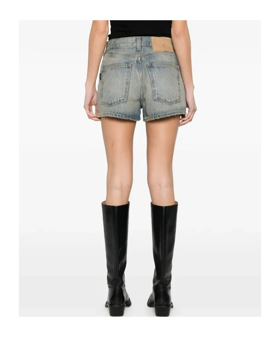 Haikure Brut High-Waisted Denim Shorts