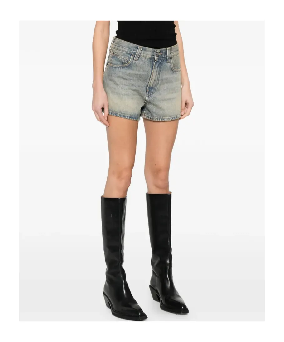 Haikure Brut High-Waisted Denim Shorts