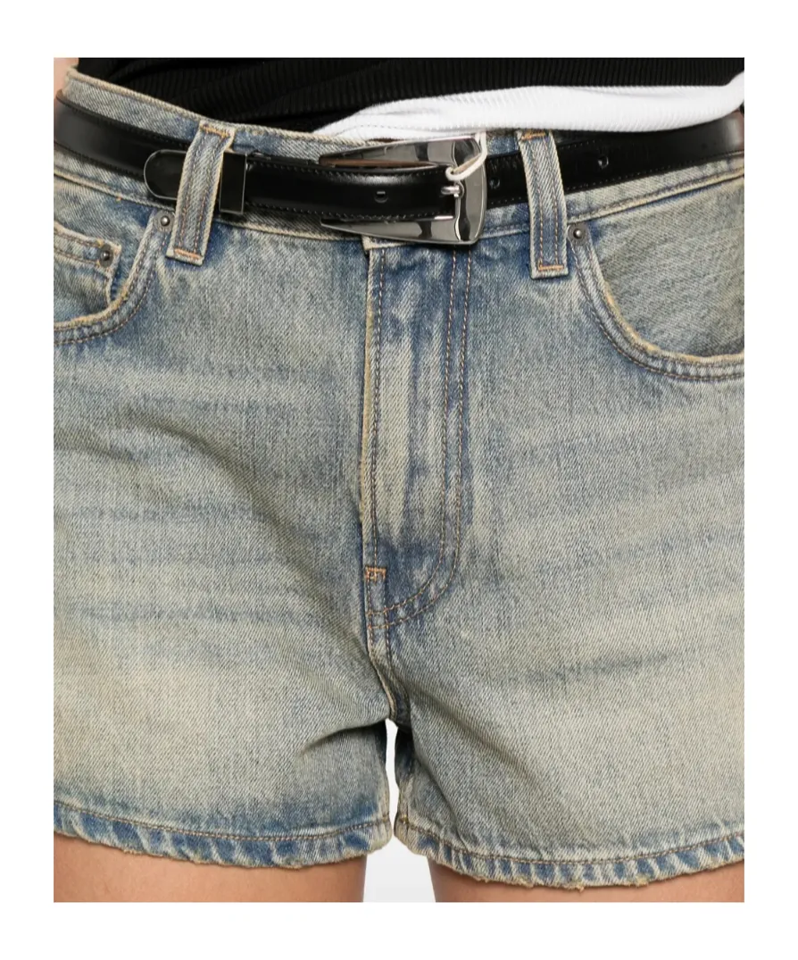 Haikure Brut High-Waisted Denim Shorts