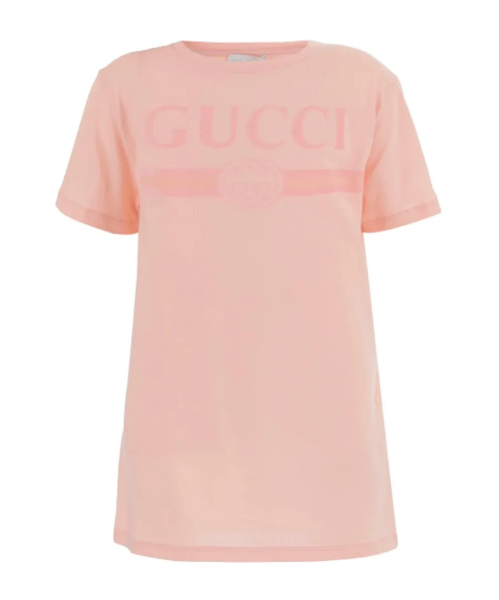 Gucci Kids Logo Printed Crewneck T-Shirt