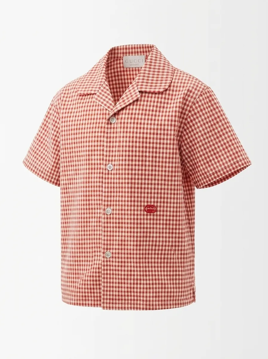 Children's Gingham Cotton Shirt