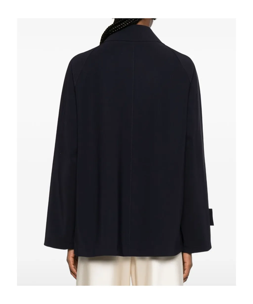 Button-Fastening Flap-Pocket Jacket