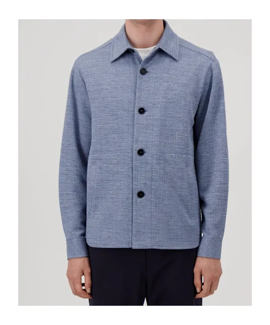 Shirt Jacket Hopsack Crafted With Loro Piana Fabric