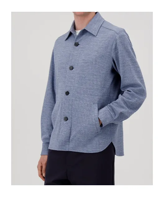 Shirt Jacket Hopsack Crafted With Loro Piana Fabric