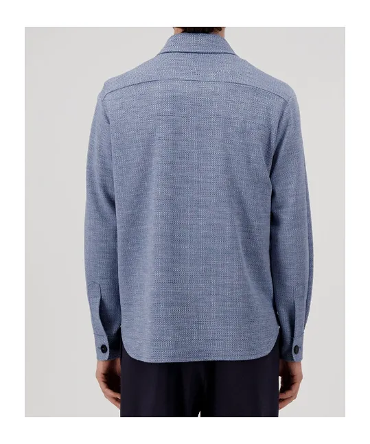 Shirt Jacket Hopsack Crafted With Loro Piana Fabric