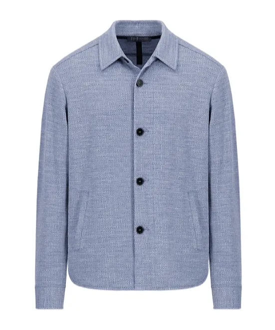 Shirt Jacket Hopsack Crafted With Loro Piana Fabric