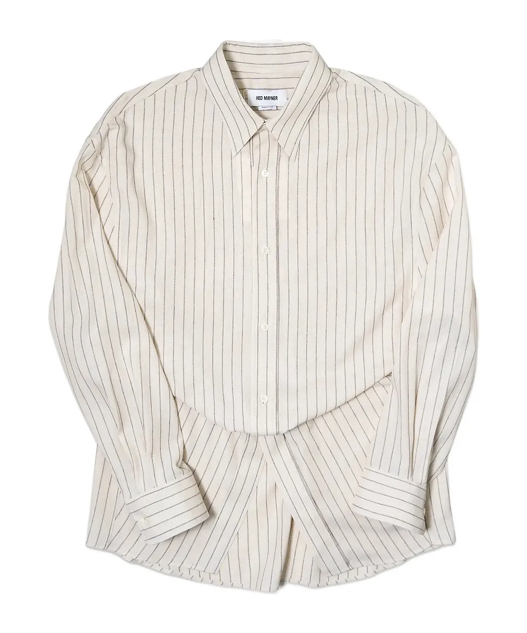 Pinstriped Long-Sleeved Shirt