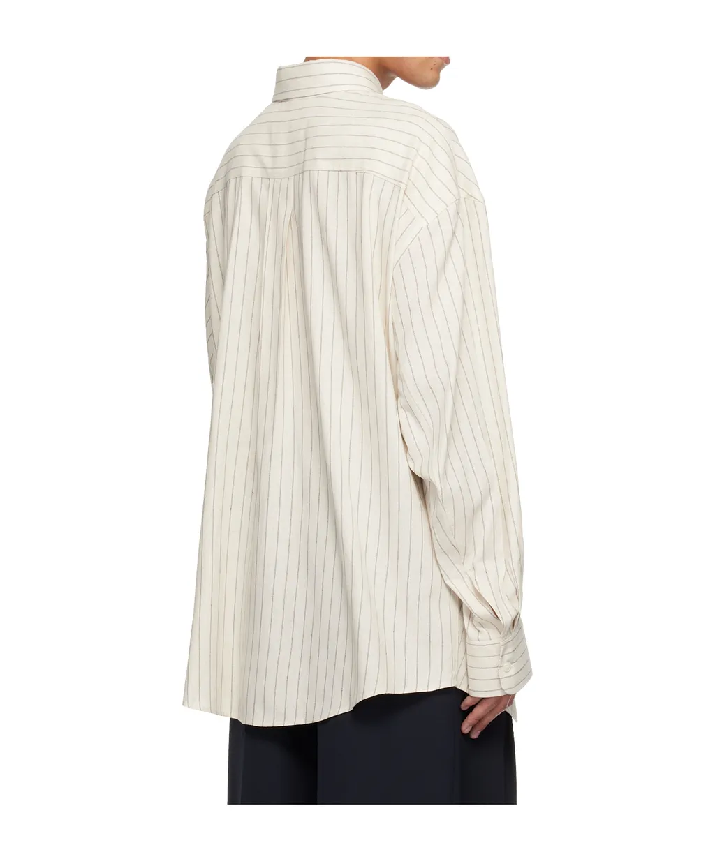 Pinstriped Long-Sleeved Shirt