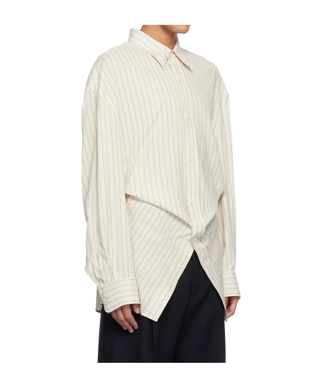 Pinstriped Long-Sleeved Shirt