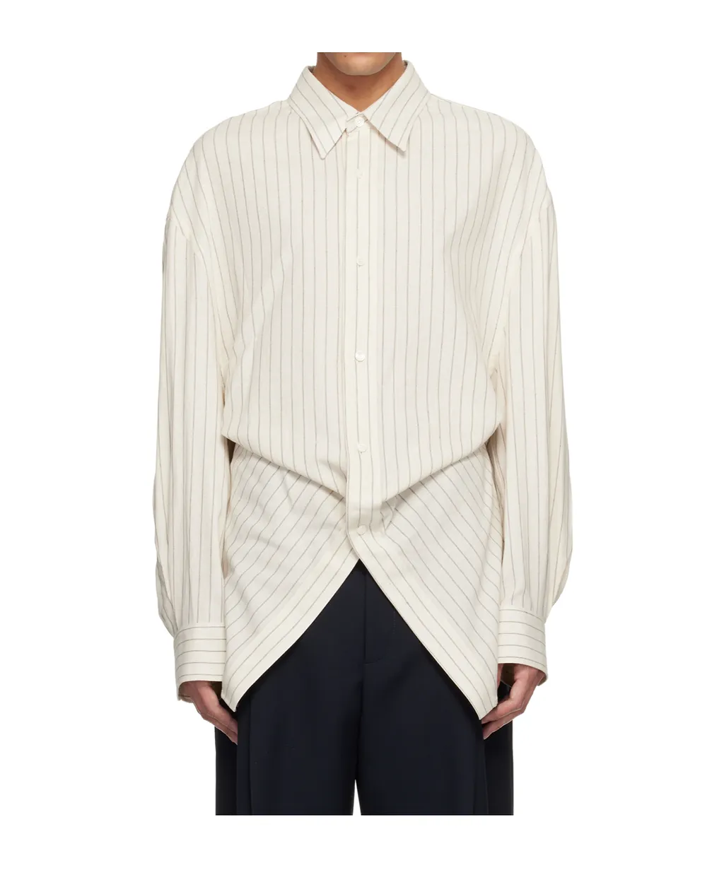 Pinstriped Long-Sleeved Shirt