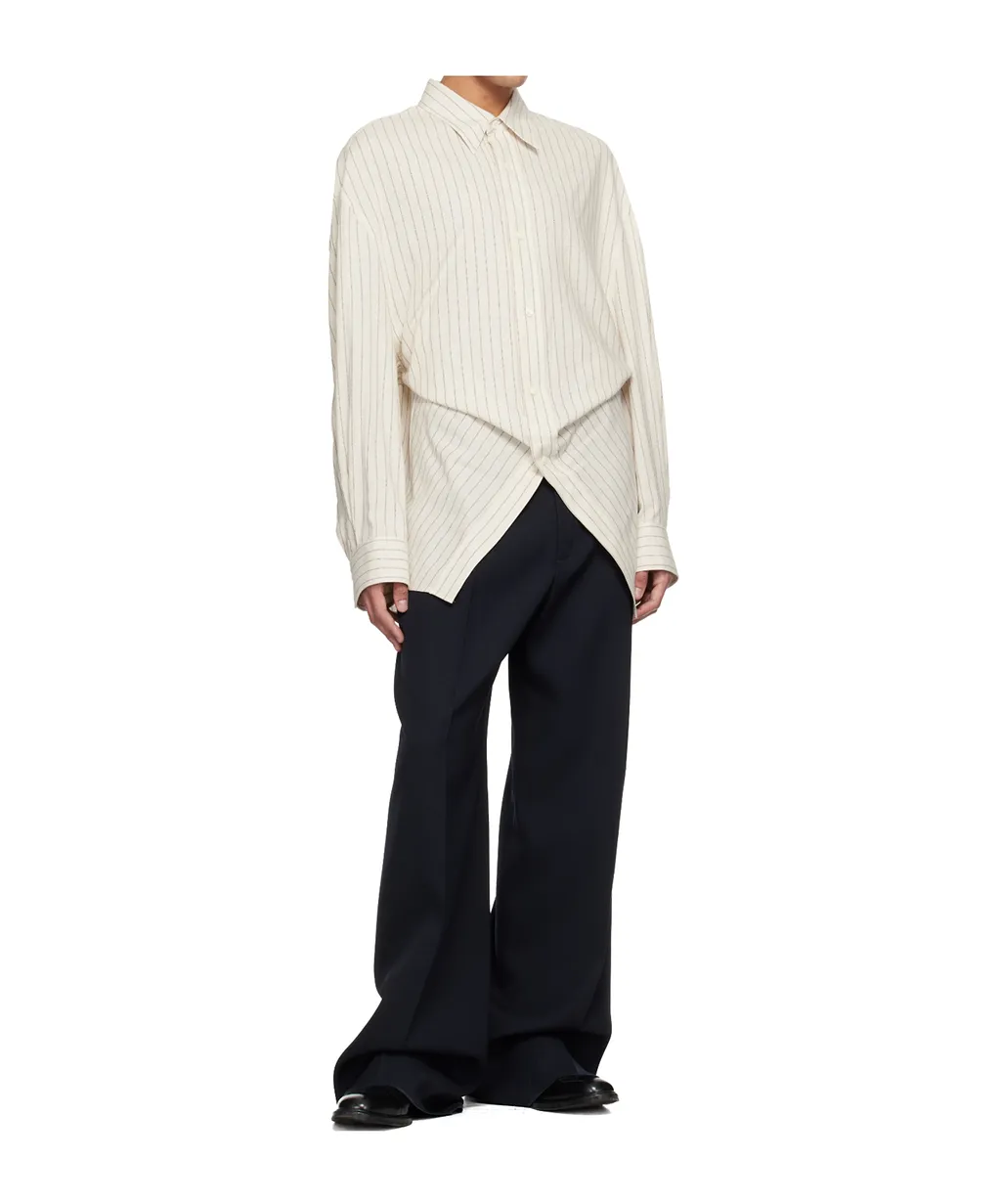 Pinstriped Long-Sleeved Shirt