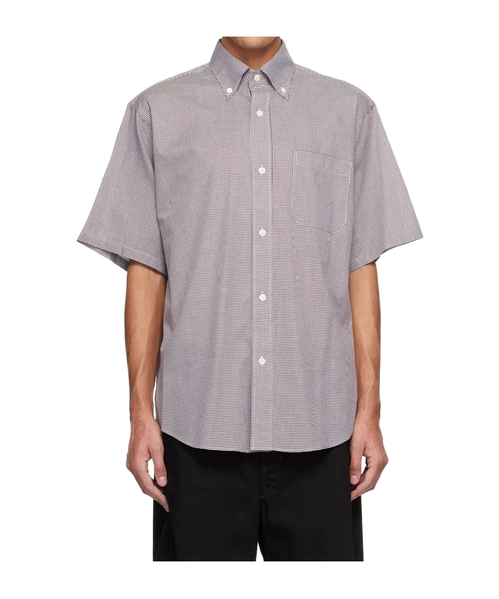 Plaid Short-Sleeved Shirt