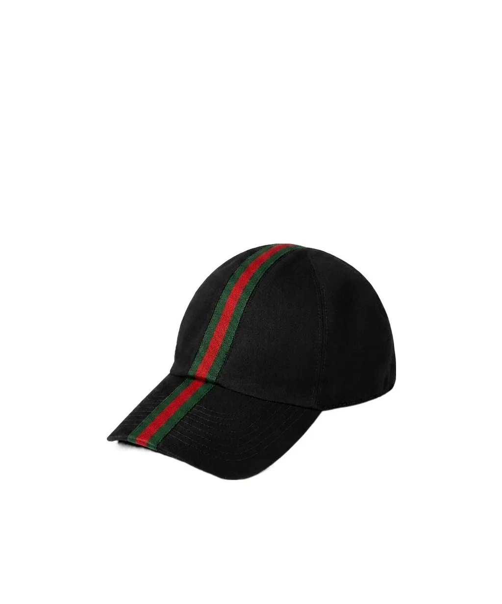 Cotton Baseball Hat With Web