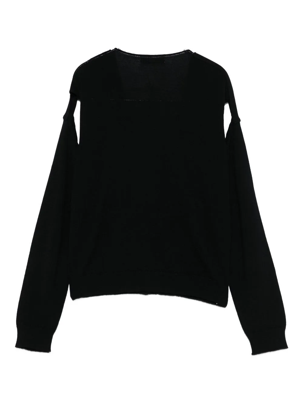 Button-Front Split-Sleeve Cardigan