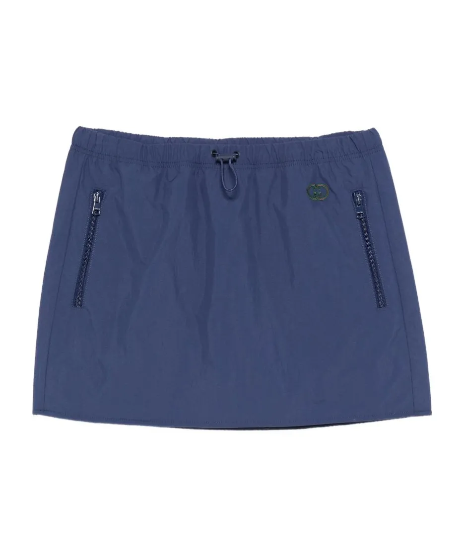 Drawstring Zip Skirt