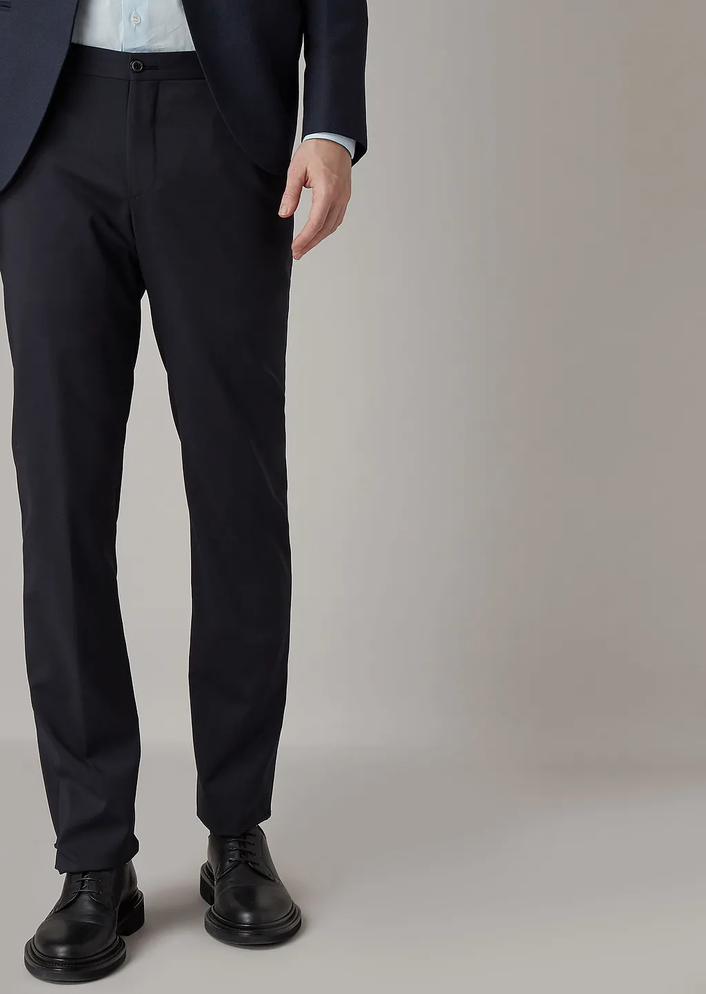Belt Loop Wool Casual Pants