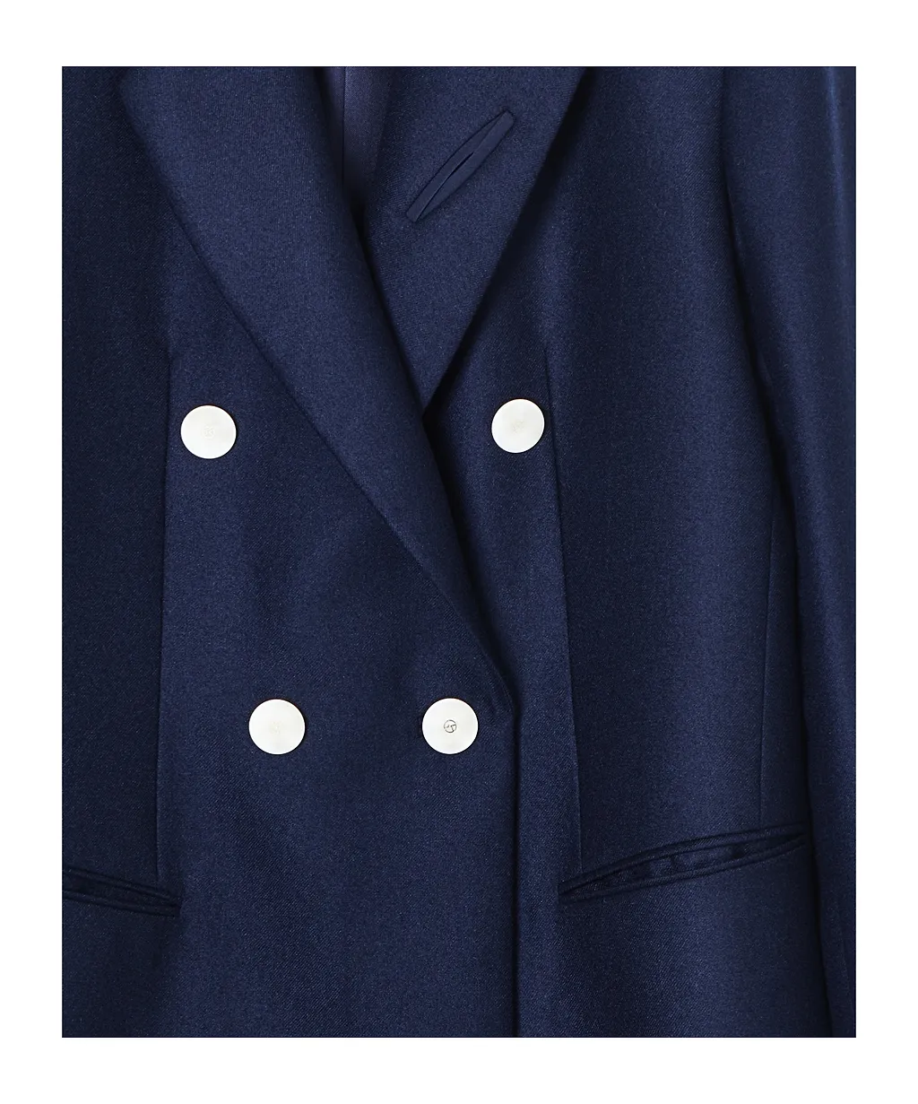 Cashmere Flannel Double-Breasted Jacket
