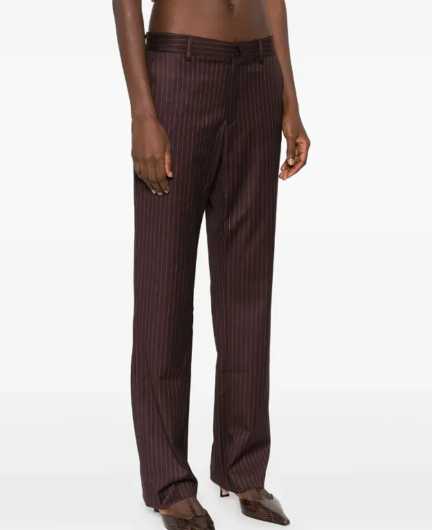 Striped-Pattern Trousers