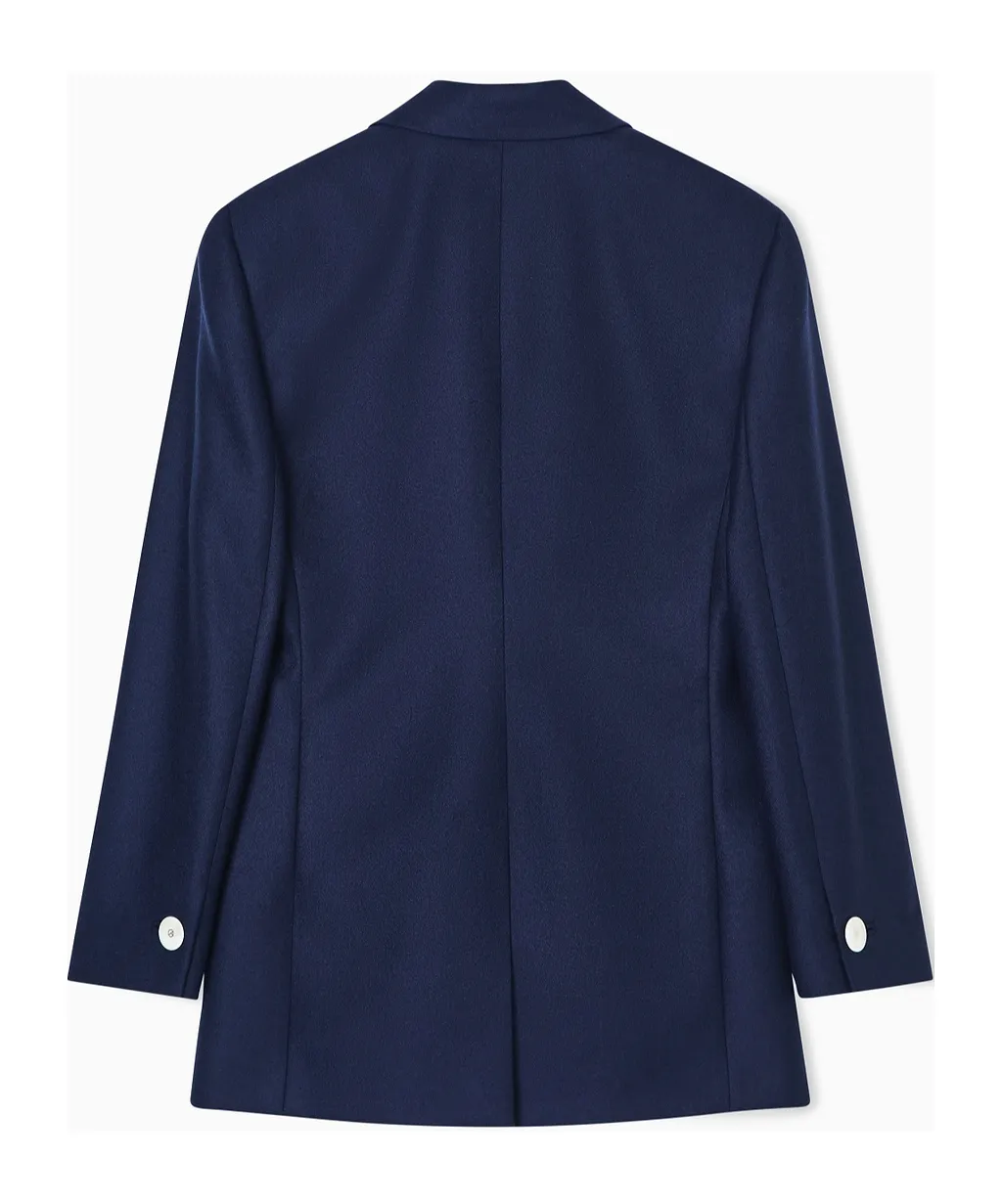 Cashmere Flannel Double-Breasted Jacket