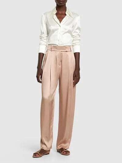 Belt Loop Crease Casual Pants
