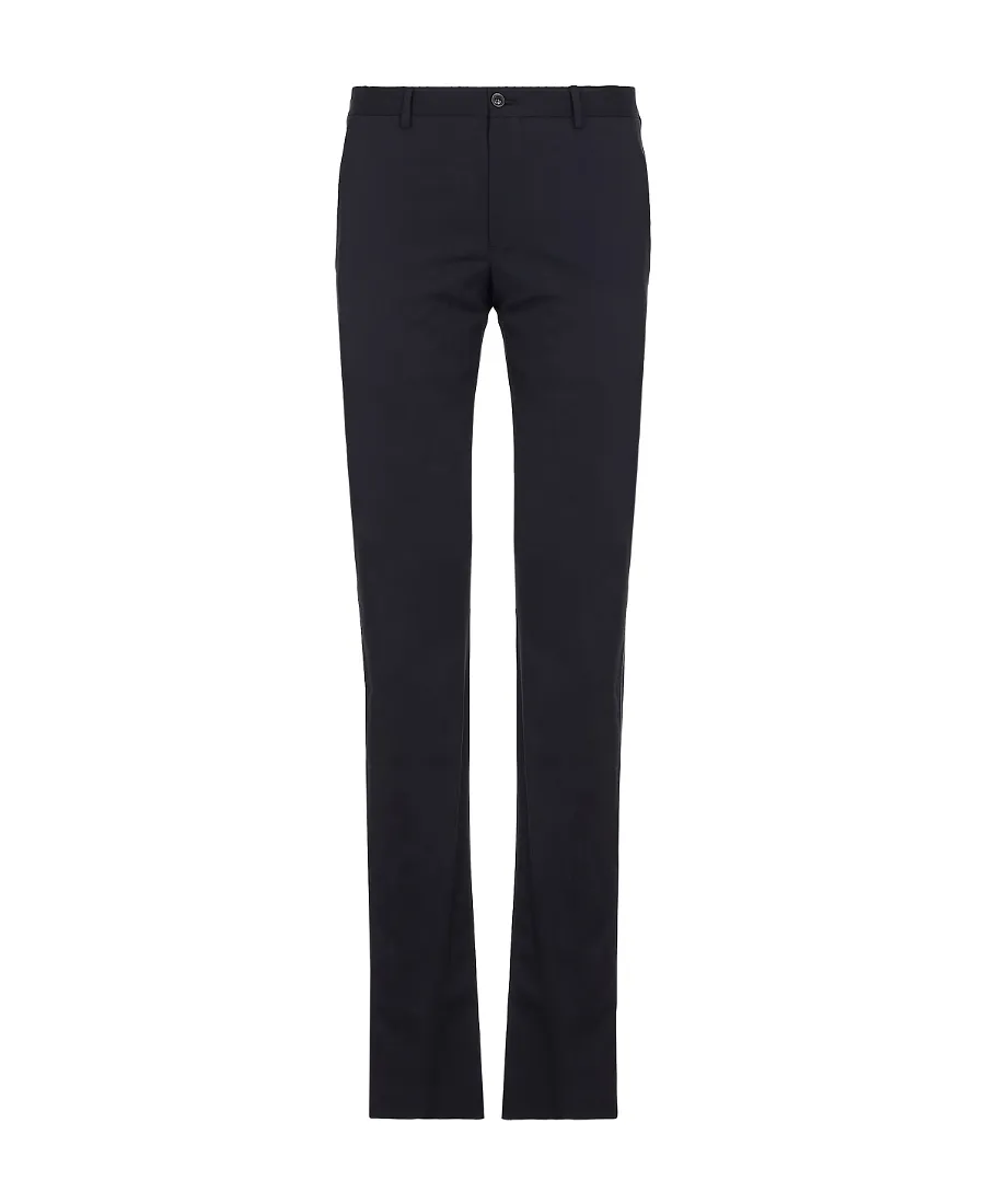 Belt Loop Wool Casual Pants