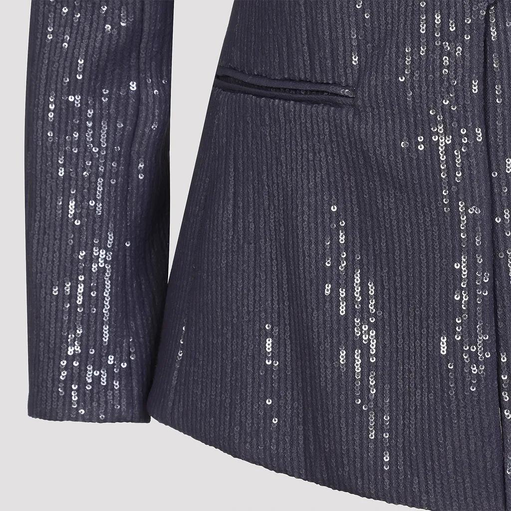 Giorgio Armani Sequined Textured Jacket