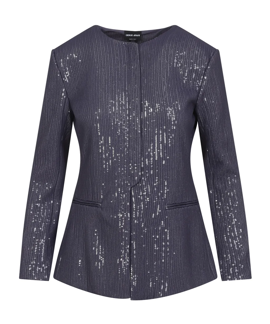 Giorgio Armani Sequined Textured Jacket