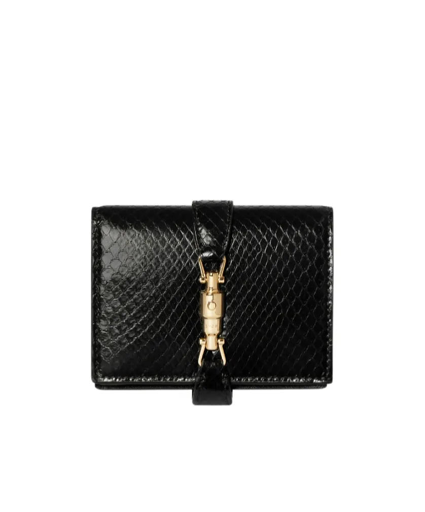Gucci Jackie Python Medium Wallet