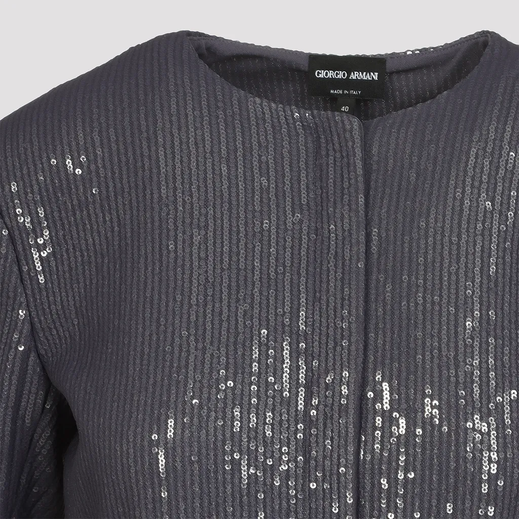 Giorgio Armani Sequined Textured Jacket