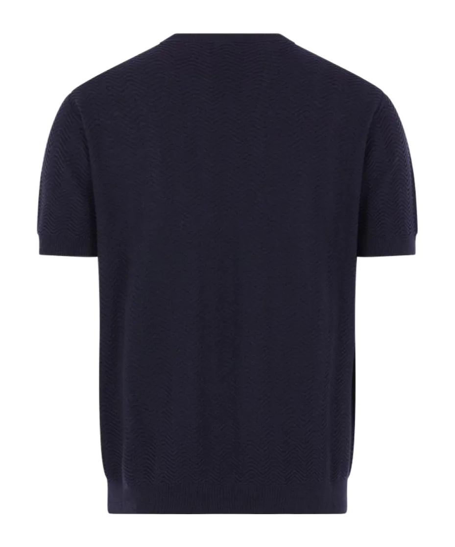 Giorgio Armani Crewneck Short-Sleeved Ribbed T-Shirt