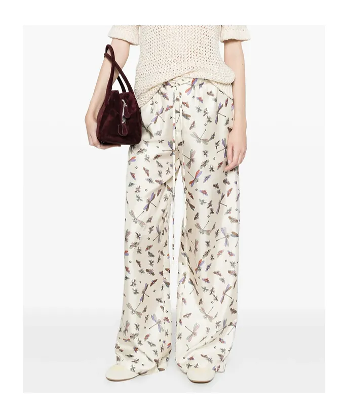 Gucci Printed Wide-Leg Trousers
