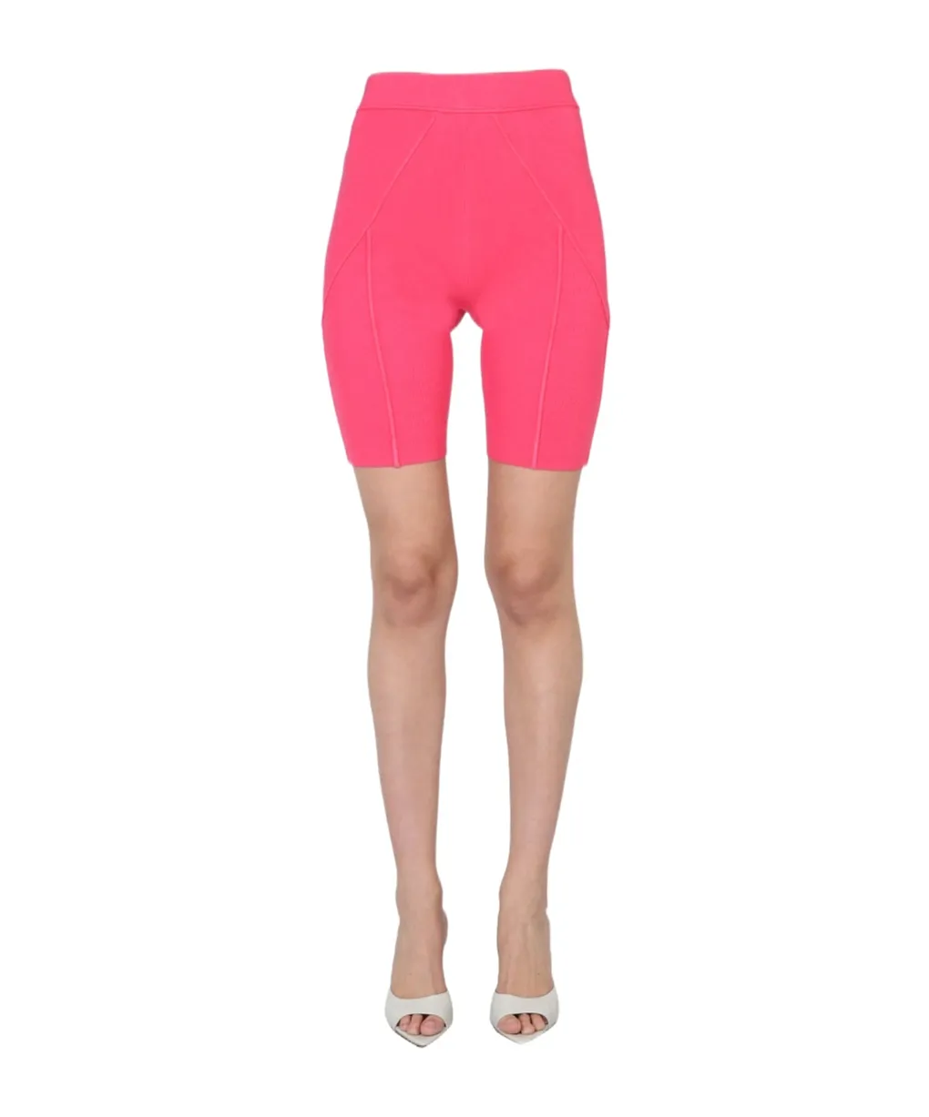 Helmut Lang Ribbed Knit Cycling Shorts